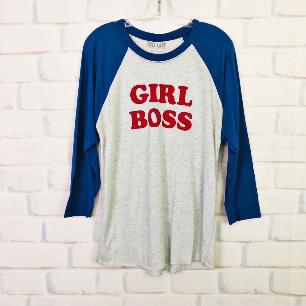 Salt Lake Clothing Girl Boss Raglan Tee